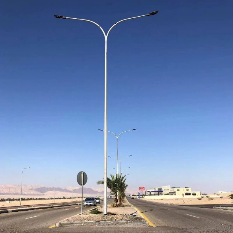 Solar Panel Street Light Pole